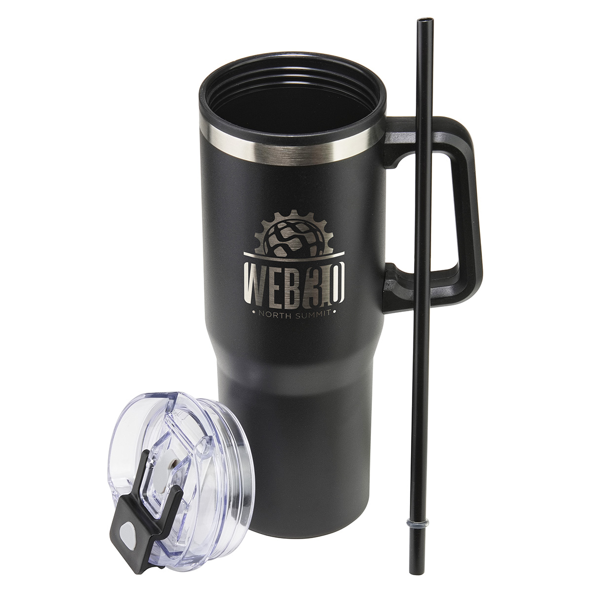 Oceanic 30 oz Stainless Steel/Polypropylene Mug with Color-Matching Handle 3