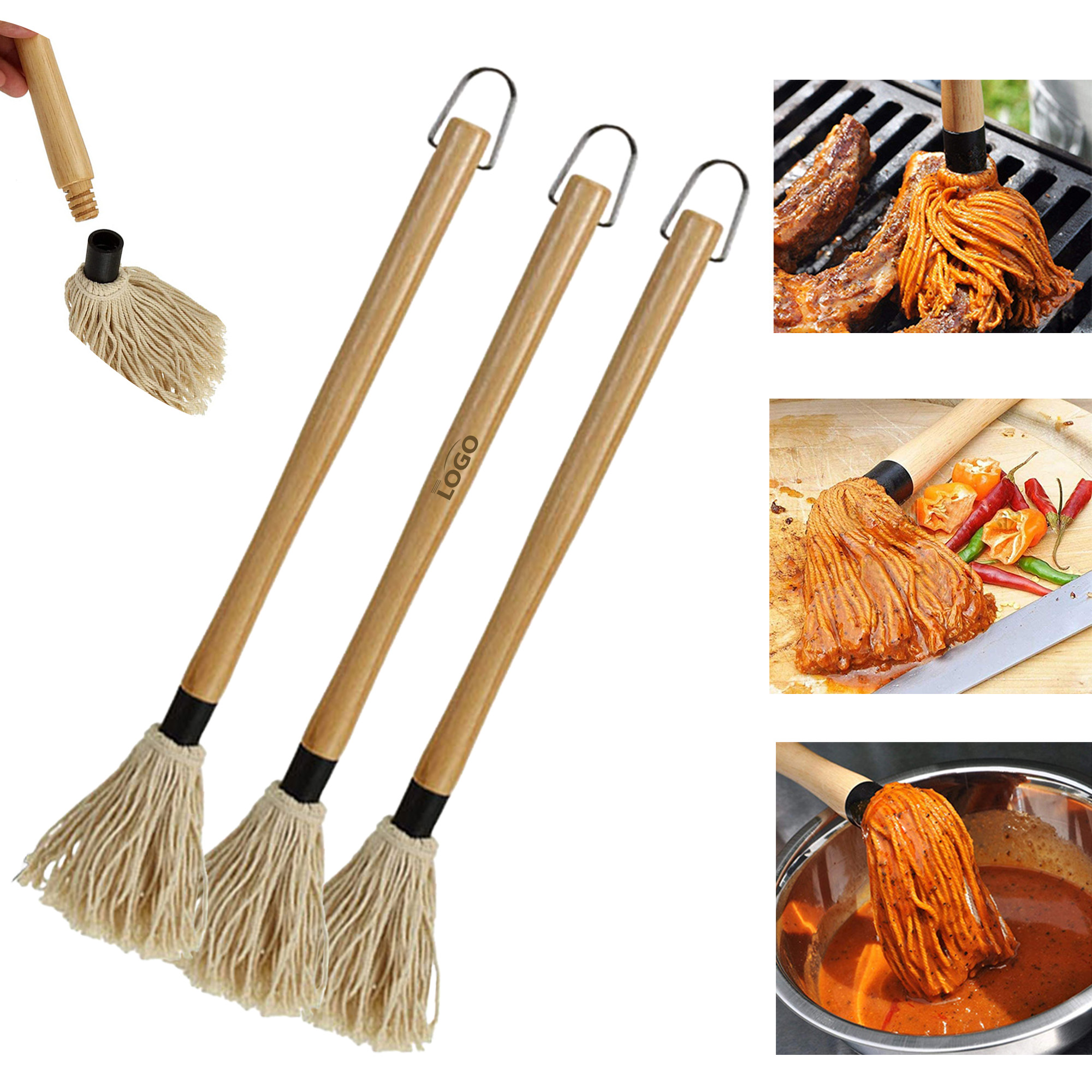 Personalized Wooden BBQ Basting Brush 3