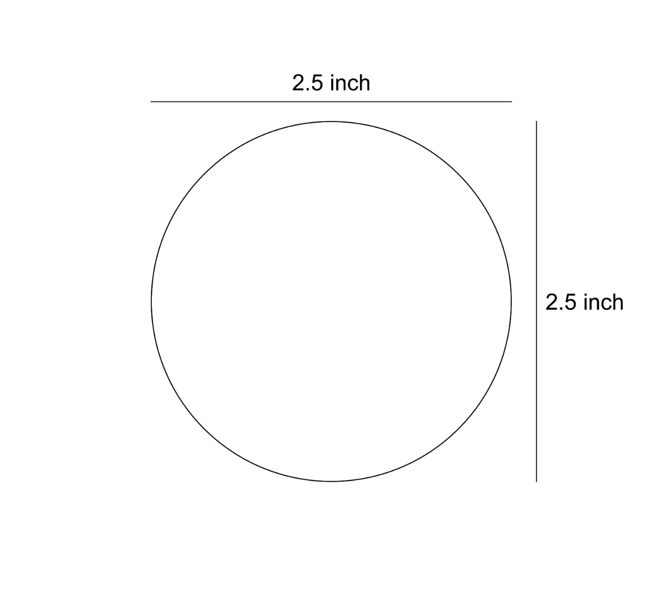 Circle Business Cards (2.5" Dia) 4