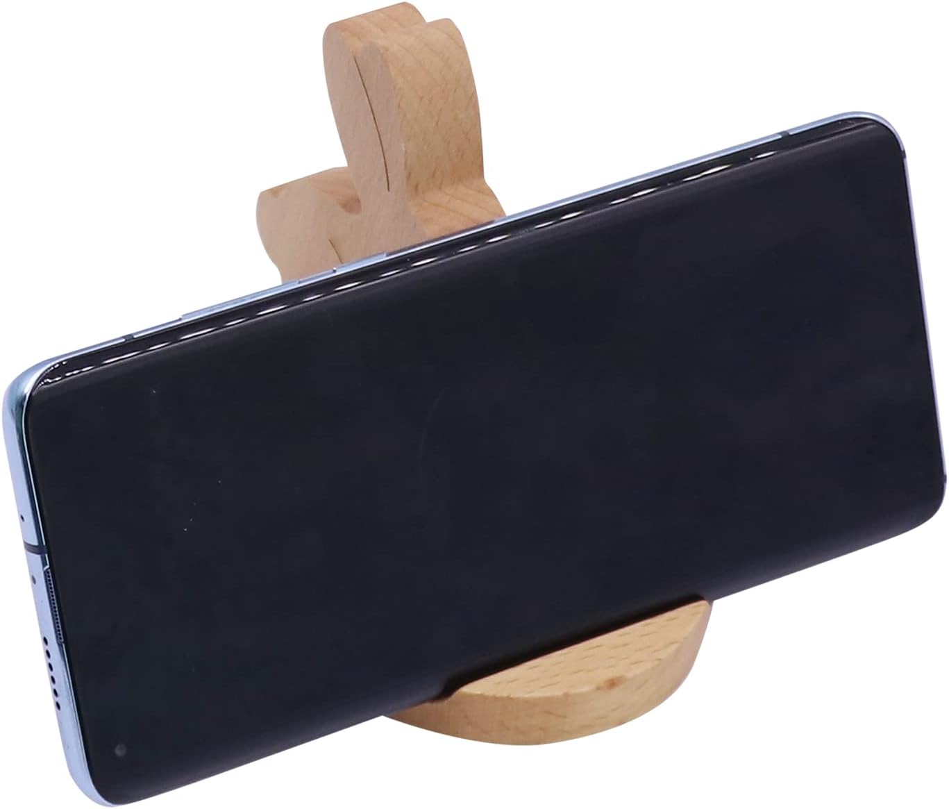 Rabbit Shaped Wooden Phone Holder 4