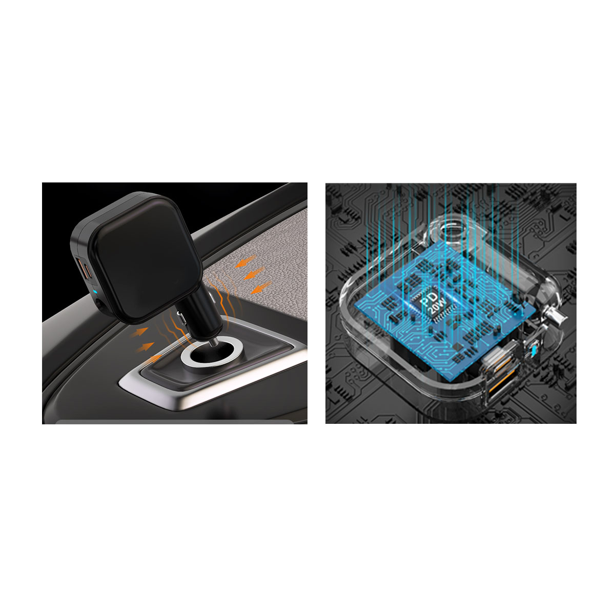 2 in 1 Car And Wall Rapid Charger 2