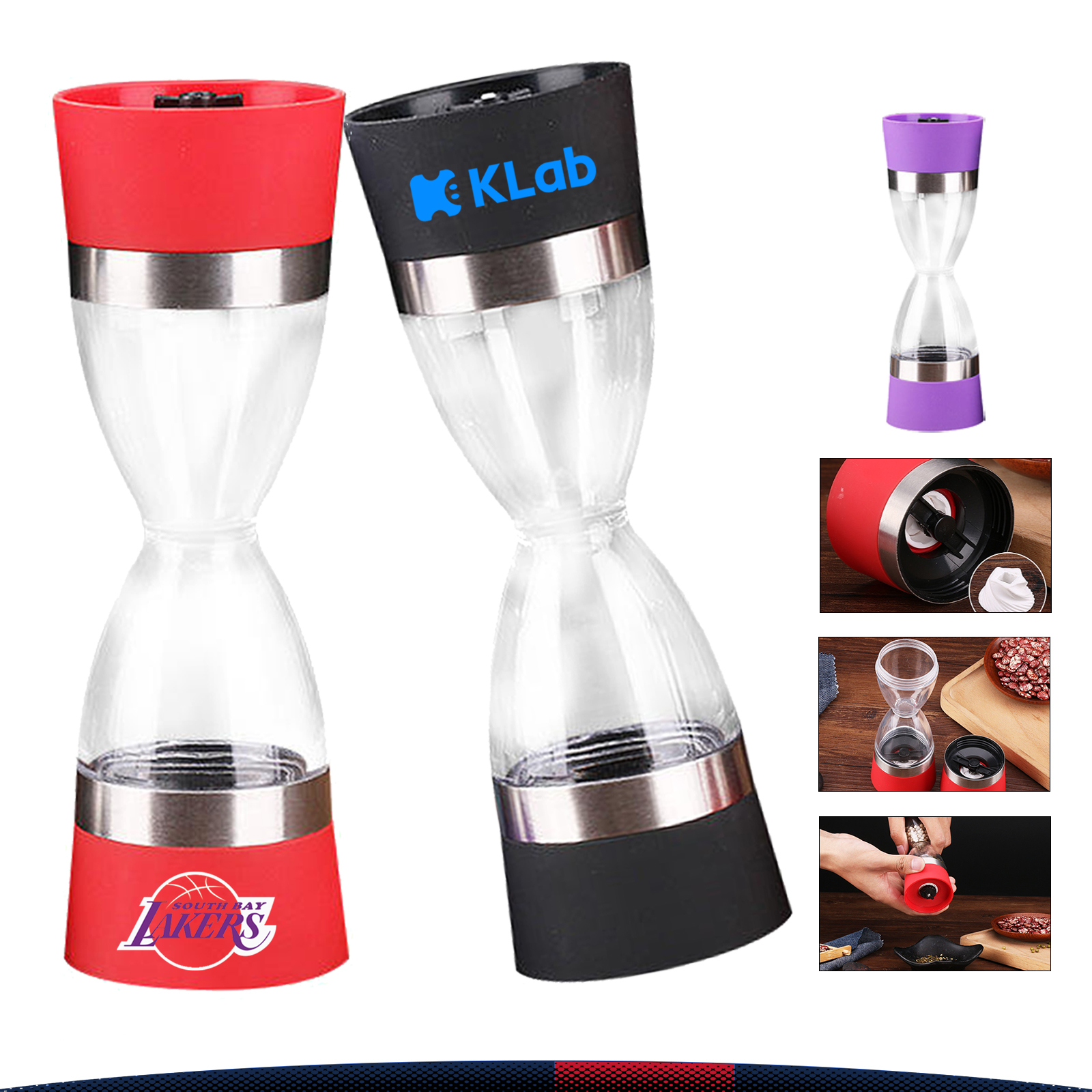 Chitact Hourglass Seasonings Grinder 2