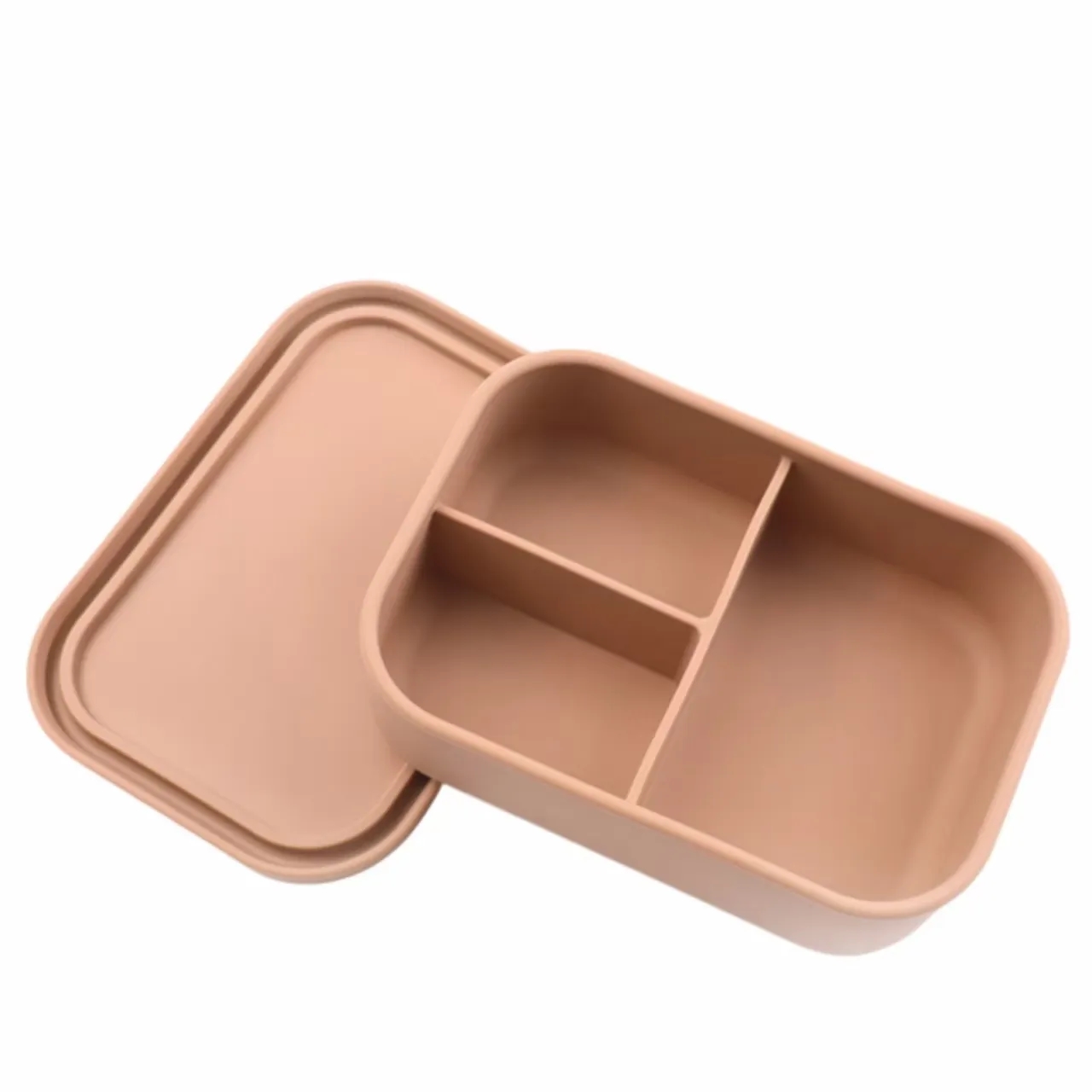 Microwave - Safe Silicone Bento Box, Three - Compartment, Le 3