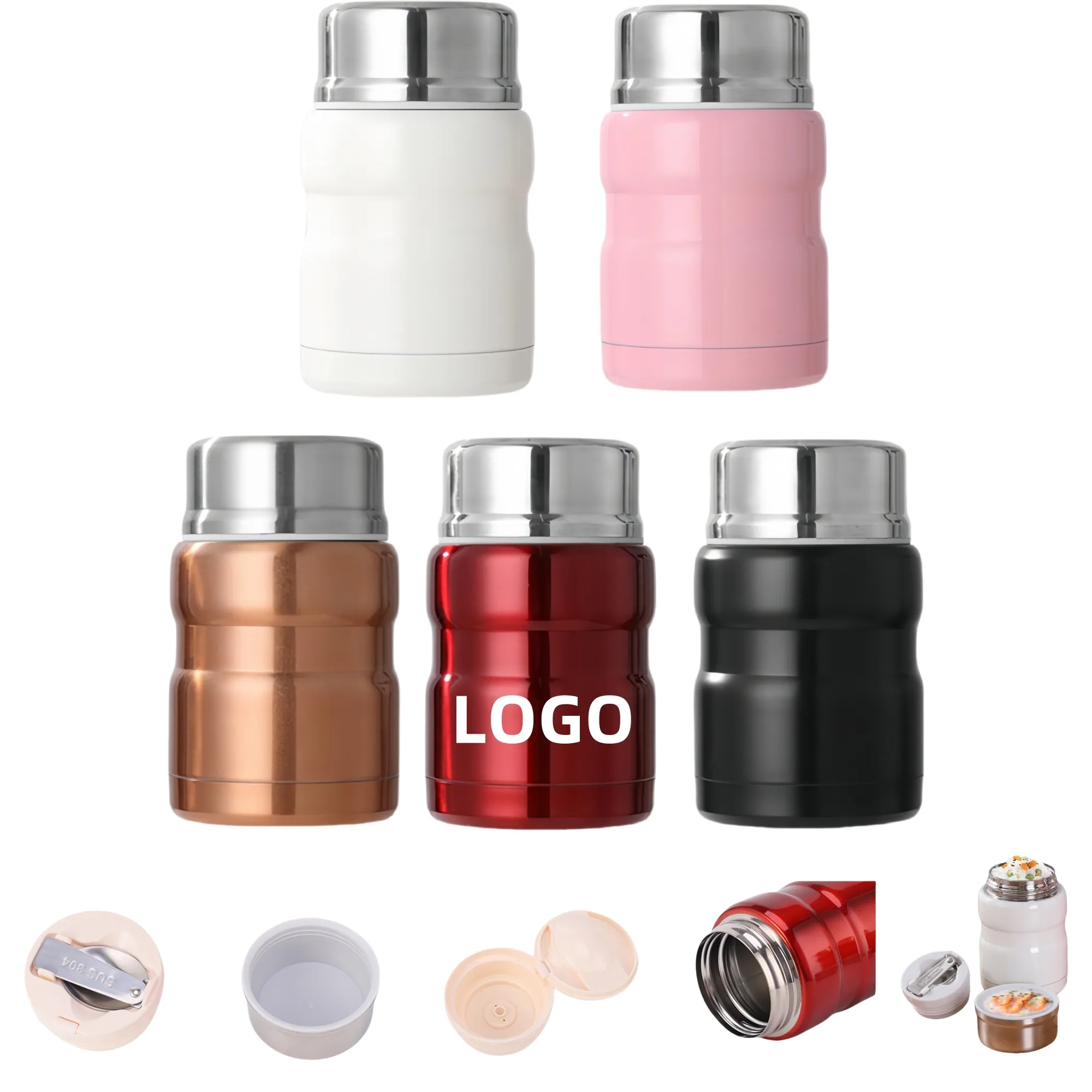 304 Stainless Steel Vacuum Insulated Food Jar 3
