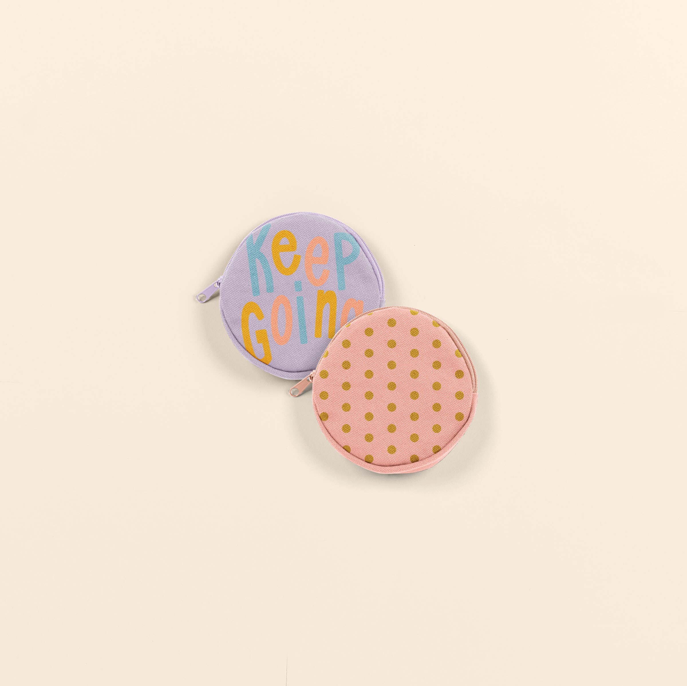 DIME PIECE POUCH - COLORED CANVAS