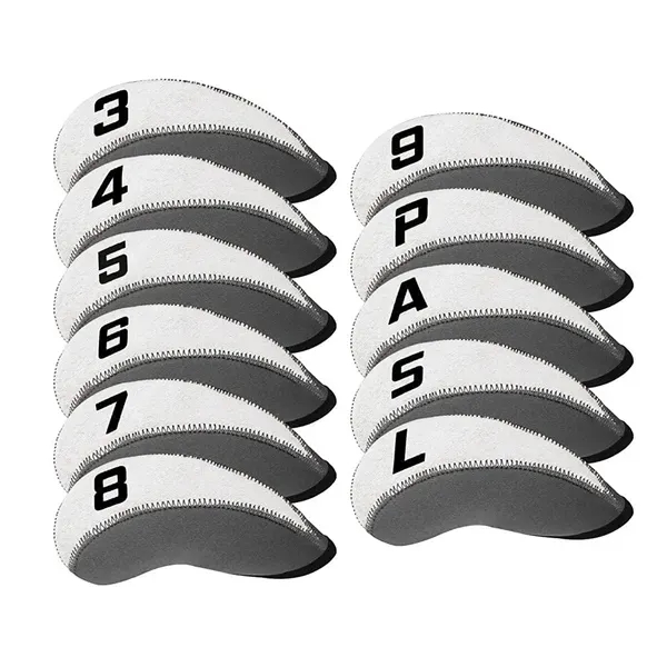 11-Piece Neoprene Golf Club Head Cover Set 19