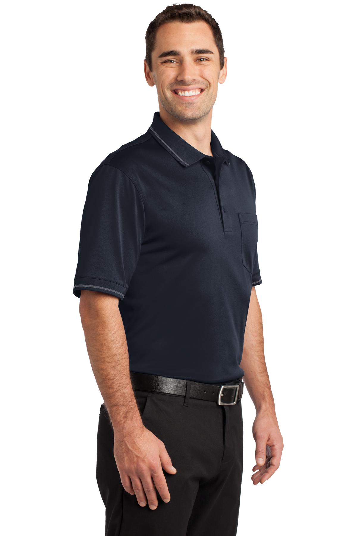 CornerStone Select Snag-Proof Tipped Pocket Polo. CS415 7