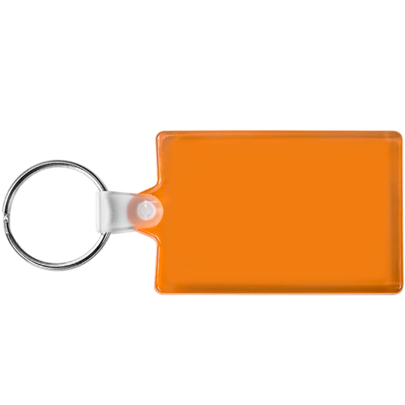 Rectangle Soft Plastic Keychains 30
