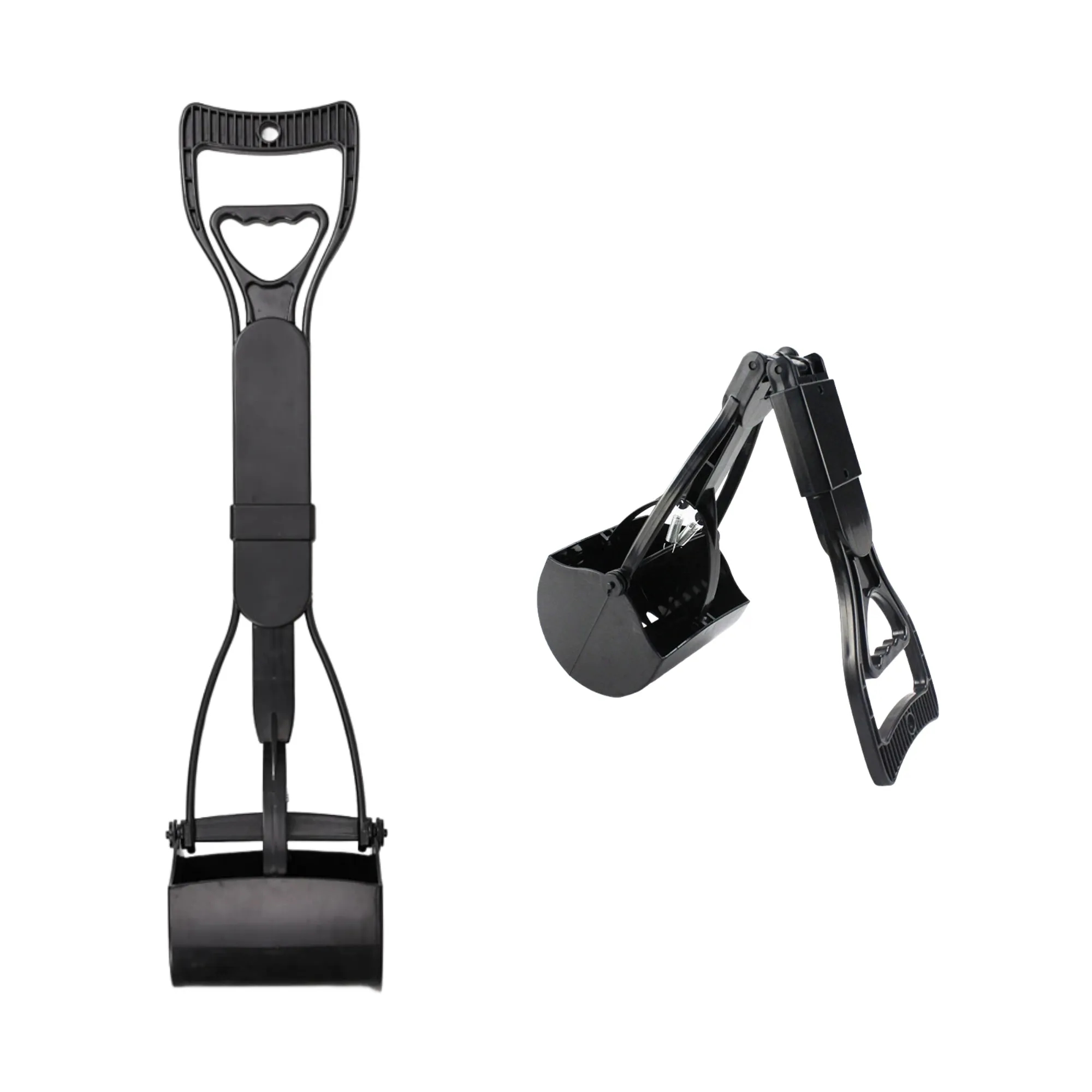 Foldable Long-Handled Pet Pooper Scooper With Trash Bag 11