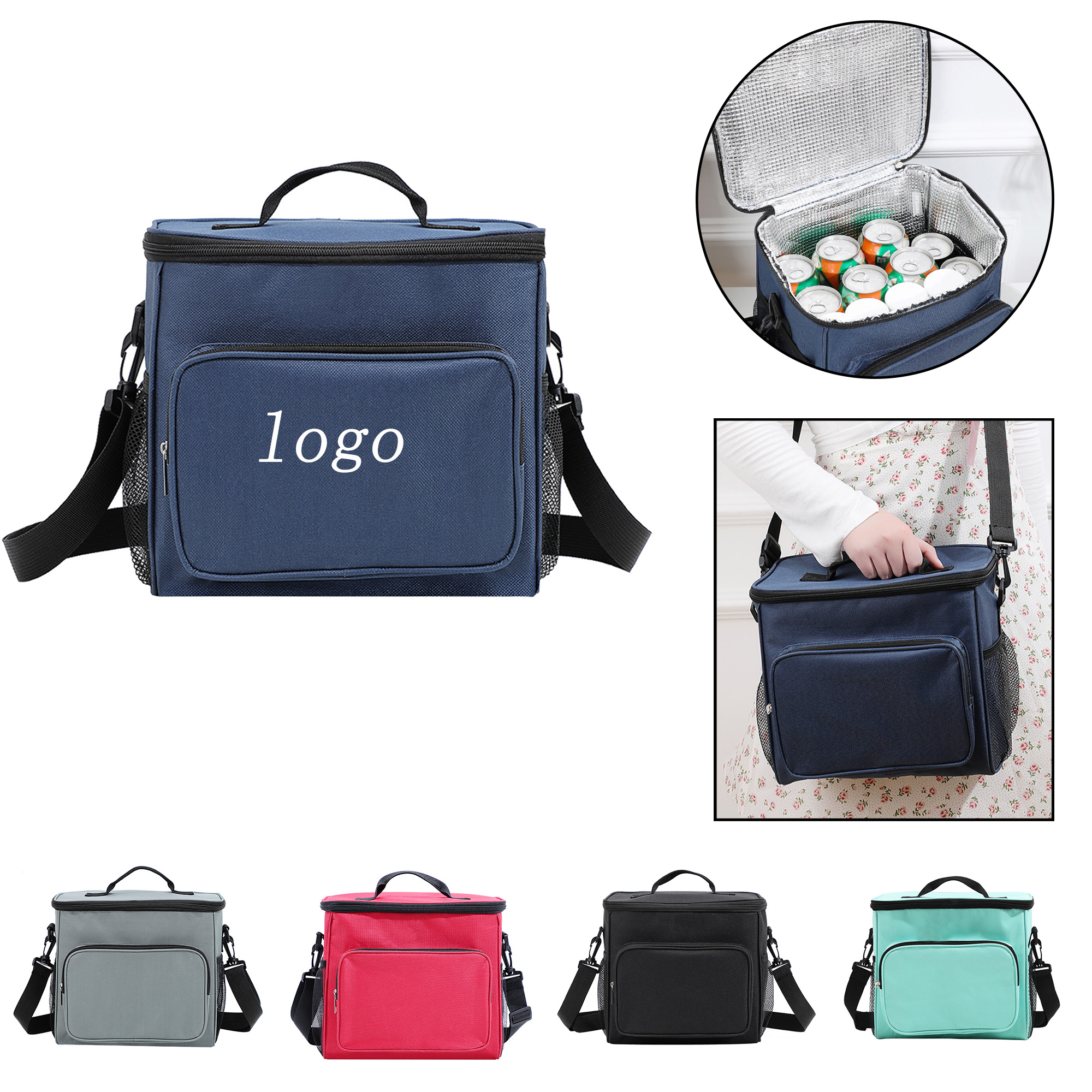 12 Cans 10.5L Portable Outdoor Oxford Cloth Ice Packs 2