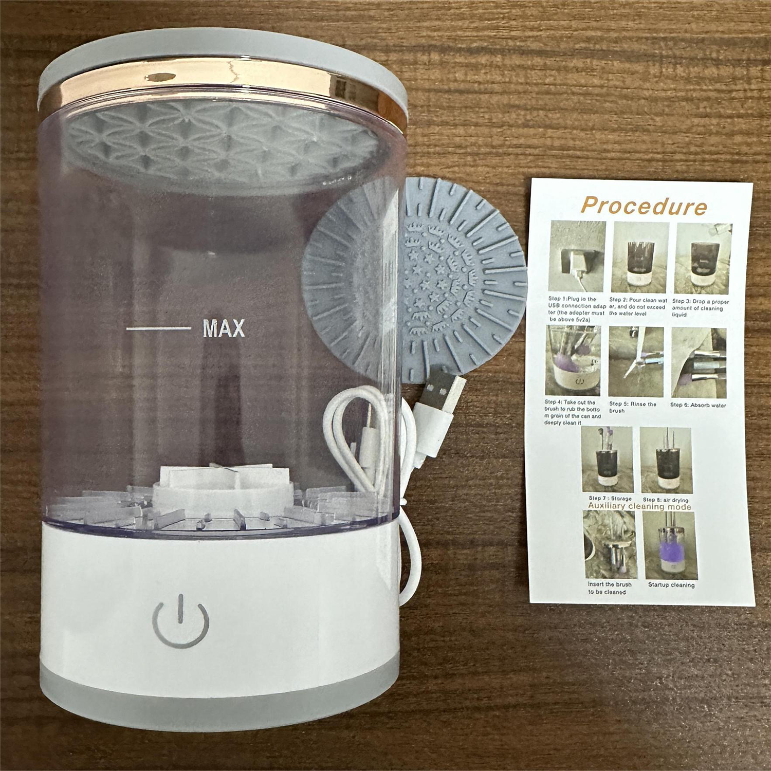 Makeup brush washer 2