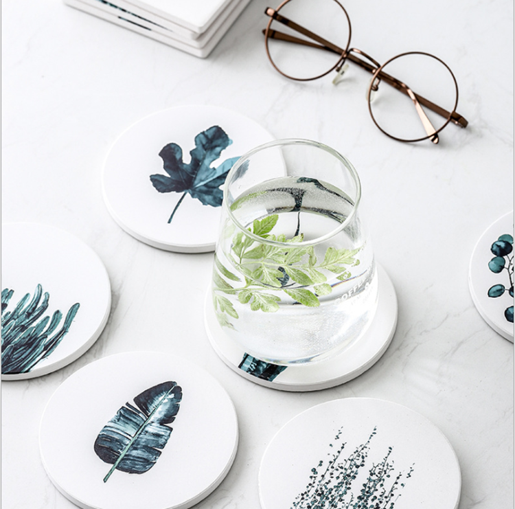 Absorbent Ceramic Coaster 8