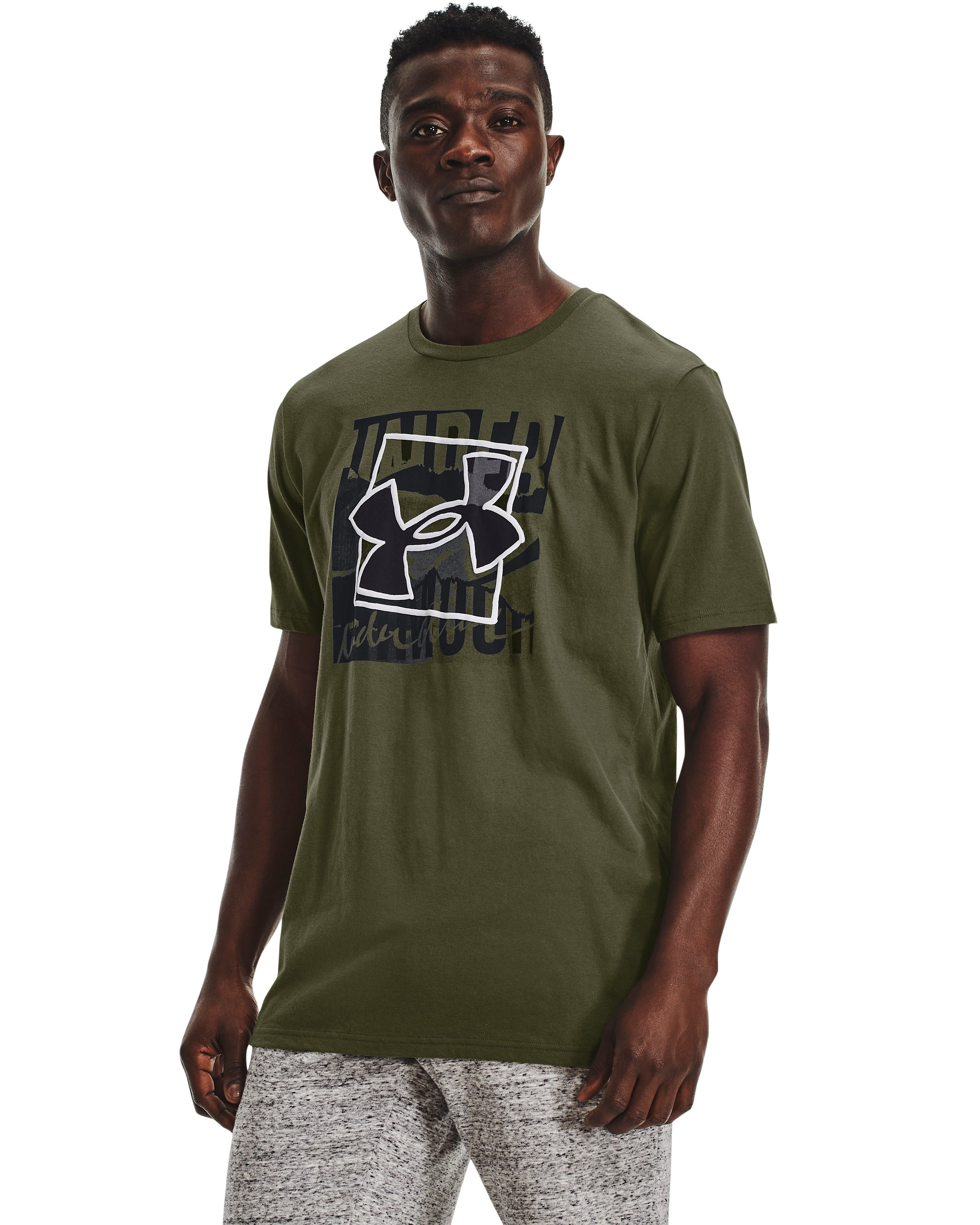 UA Boxed Logo Outline Men's Short Sleeve 1