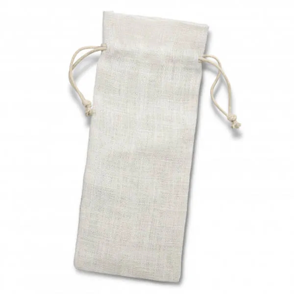 Jute Wine Drawstring Bag 5