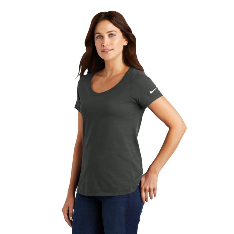 Nike Ladies Dri-FIT Cotton/Poly Scoop Neck Tee. 15