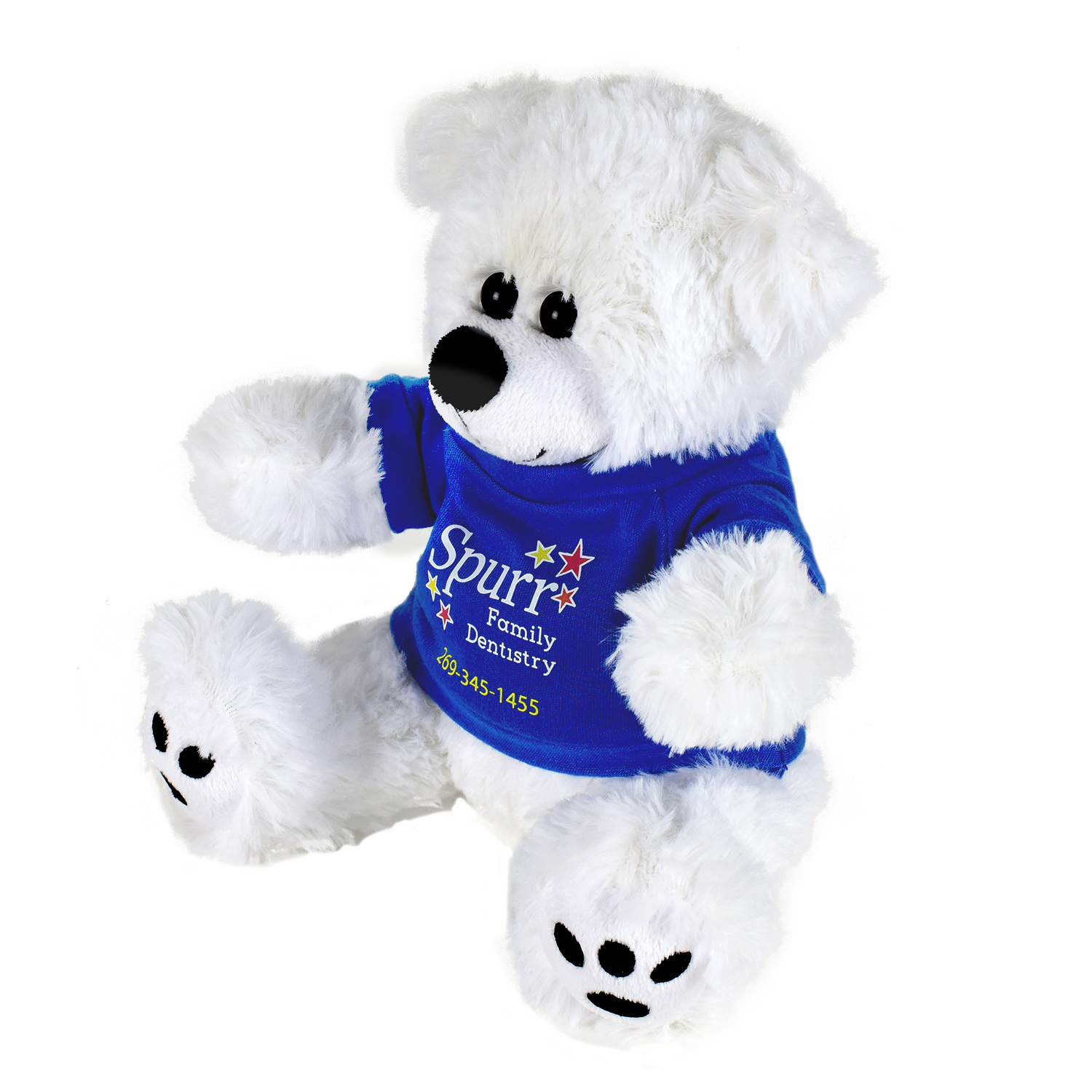 Plush Bear w/ Embroidered Paws and T-Shirt 22