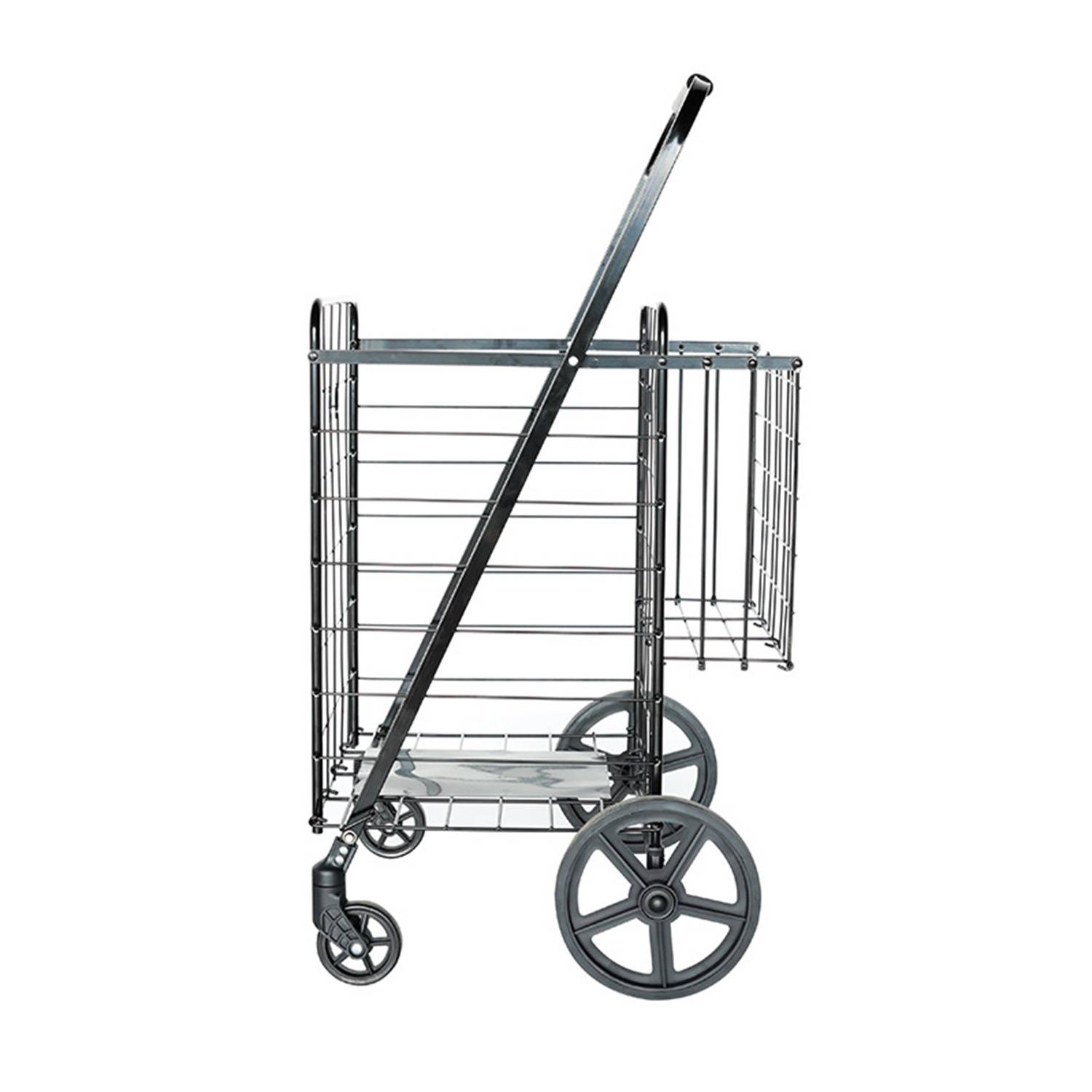 Foldable Wheeled Steel Shopping Hand Cart 4