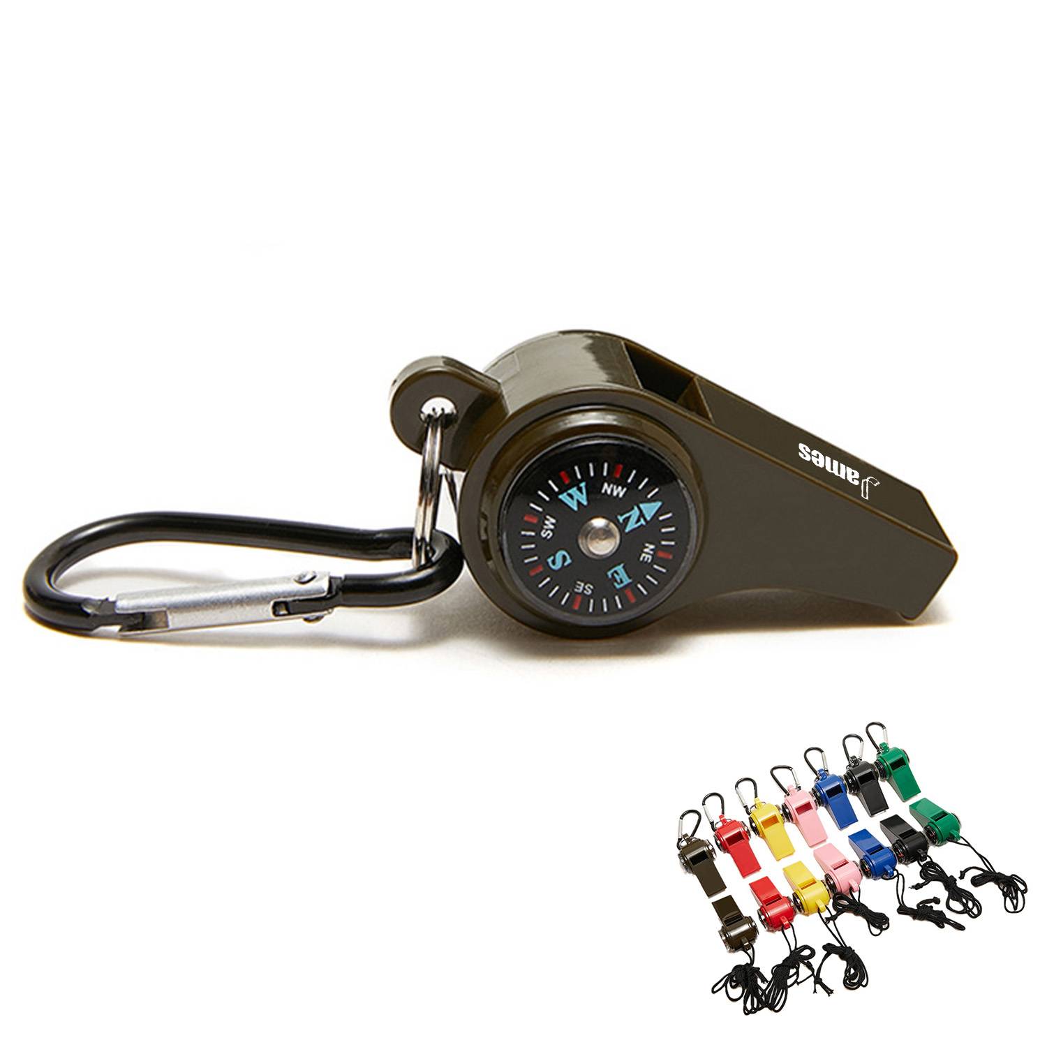 Whistle with Compass & Thermometer