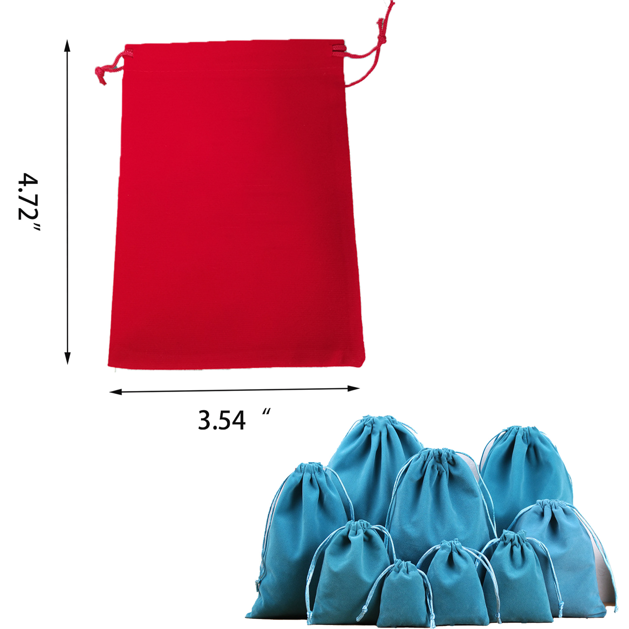 Drawstring Cloth Gift Jewelry Pouch MOQ 30 4