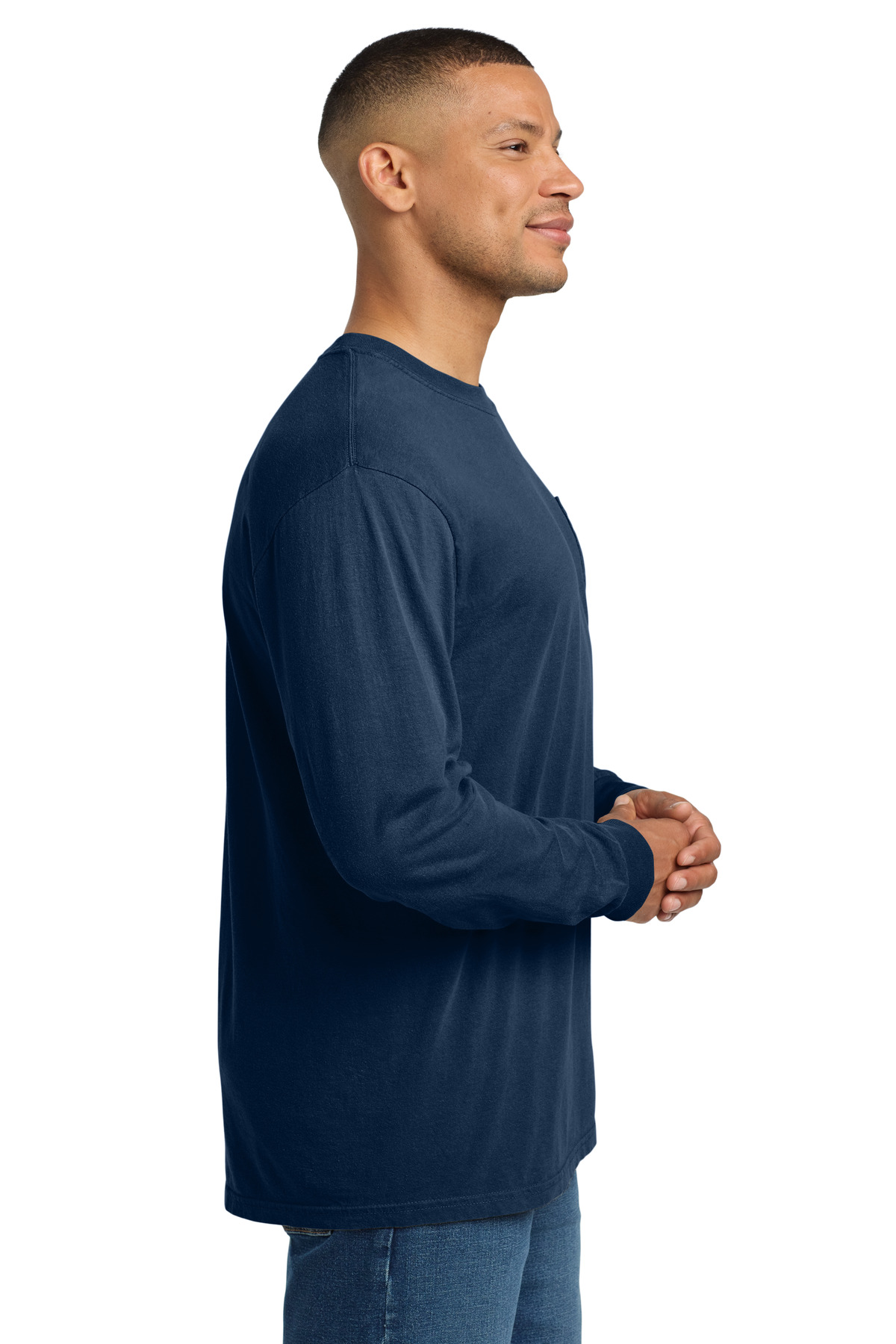 COMFORT COLORS Heavyweight Ring Spun Long Sleeve Pocket Tee. 4410 4
