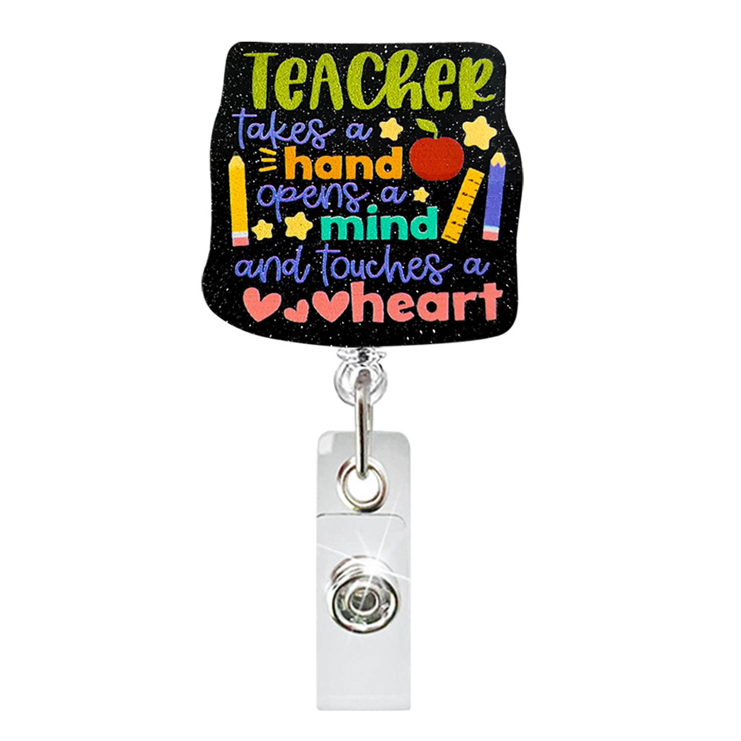 Rainbow Acrylic Retractable Badge Holder 6