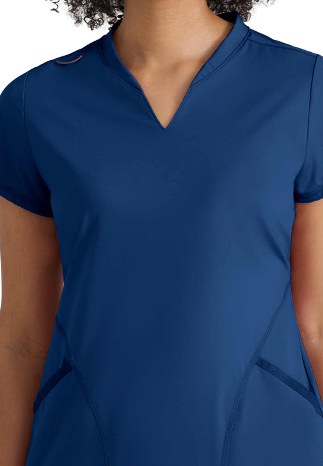 Grey's Anatomy Knit Stretch - Women's Two-Pocket V-Neck Define Scrub Top 1