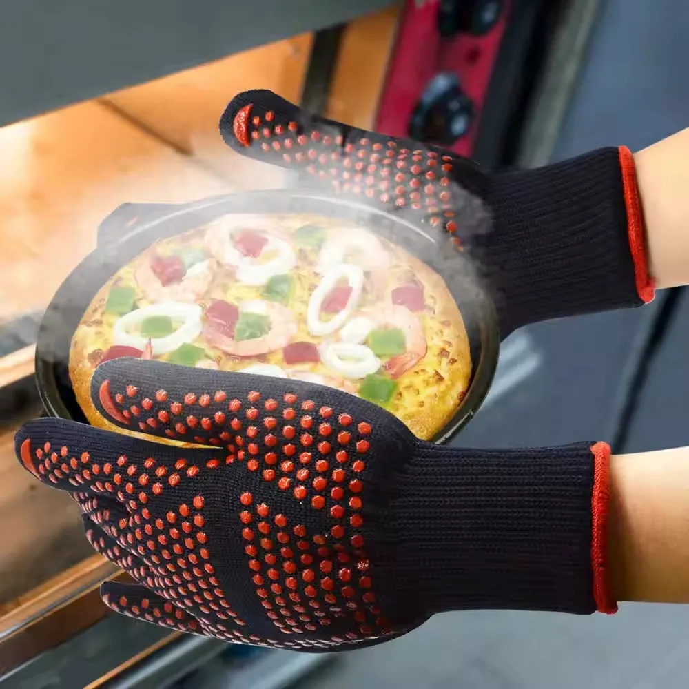 Heat Resistant BBQ Oven Gloves 2
