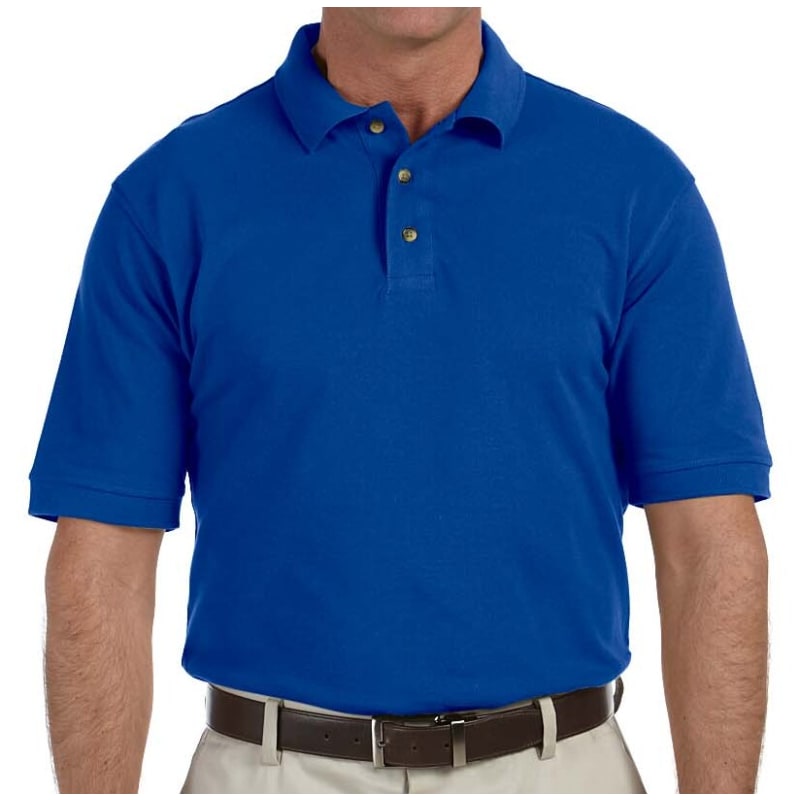 Harriton Mens 6 Oz. Ringspun Cotton Pique Short-Sleeve Polo 4