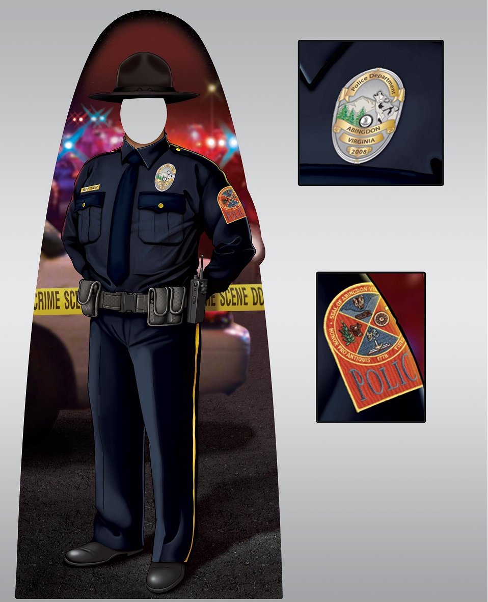 Custom Adult Size Male Trooper Officer Photo Prop