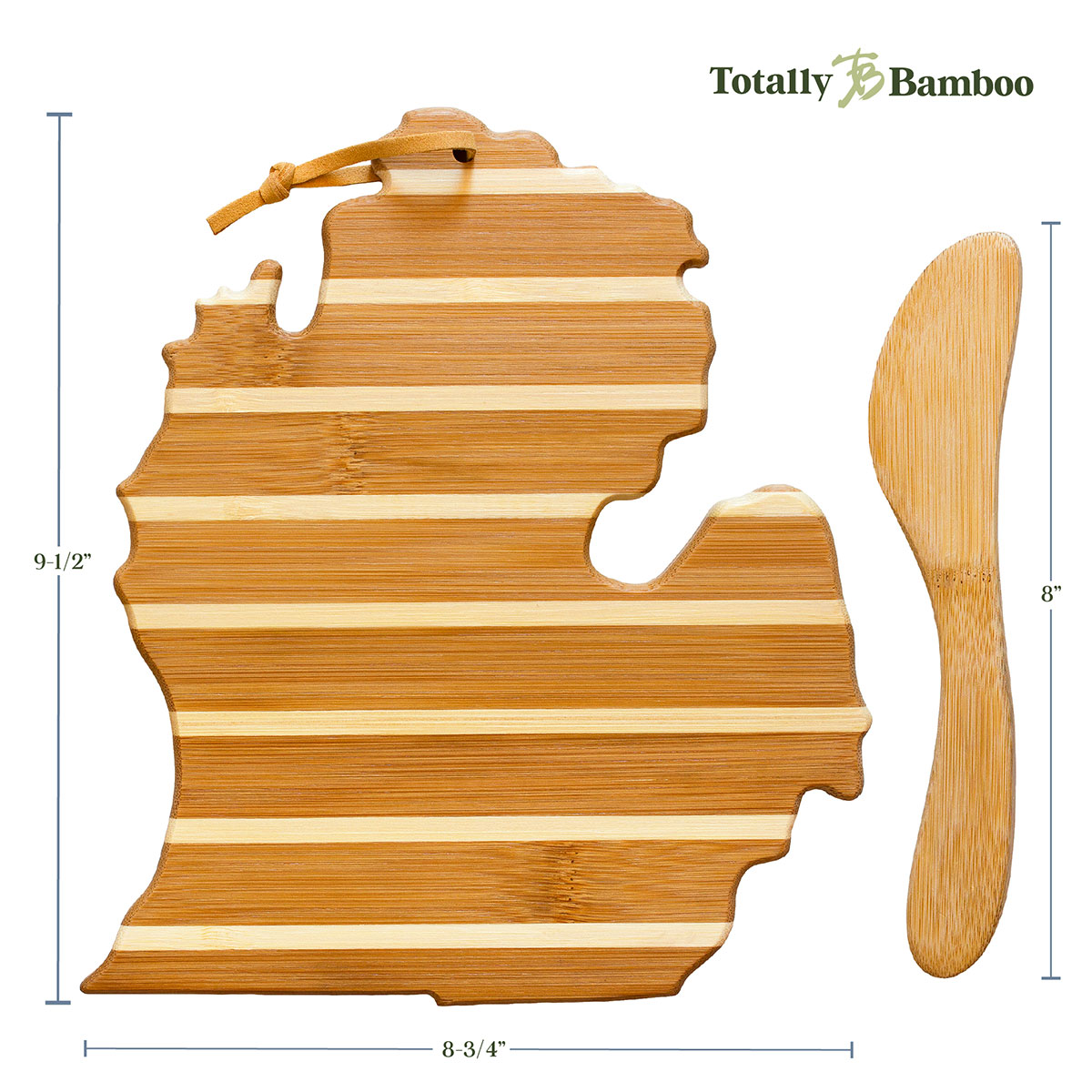 Michigan Charcuterie Board with Spreader Knife Gift Set 5