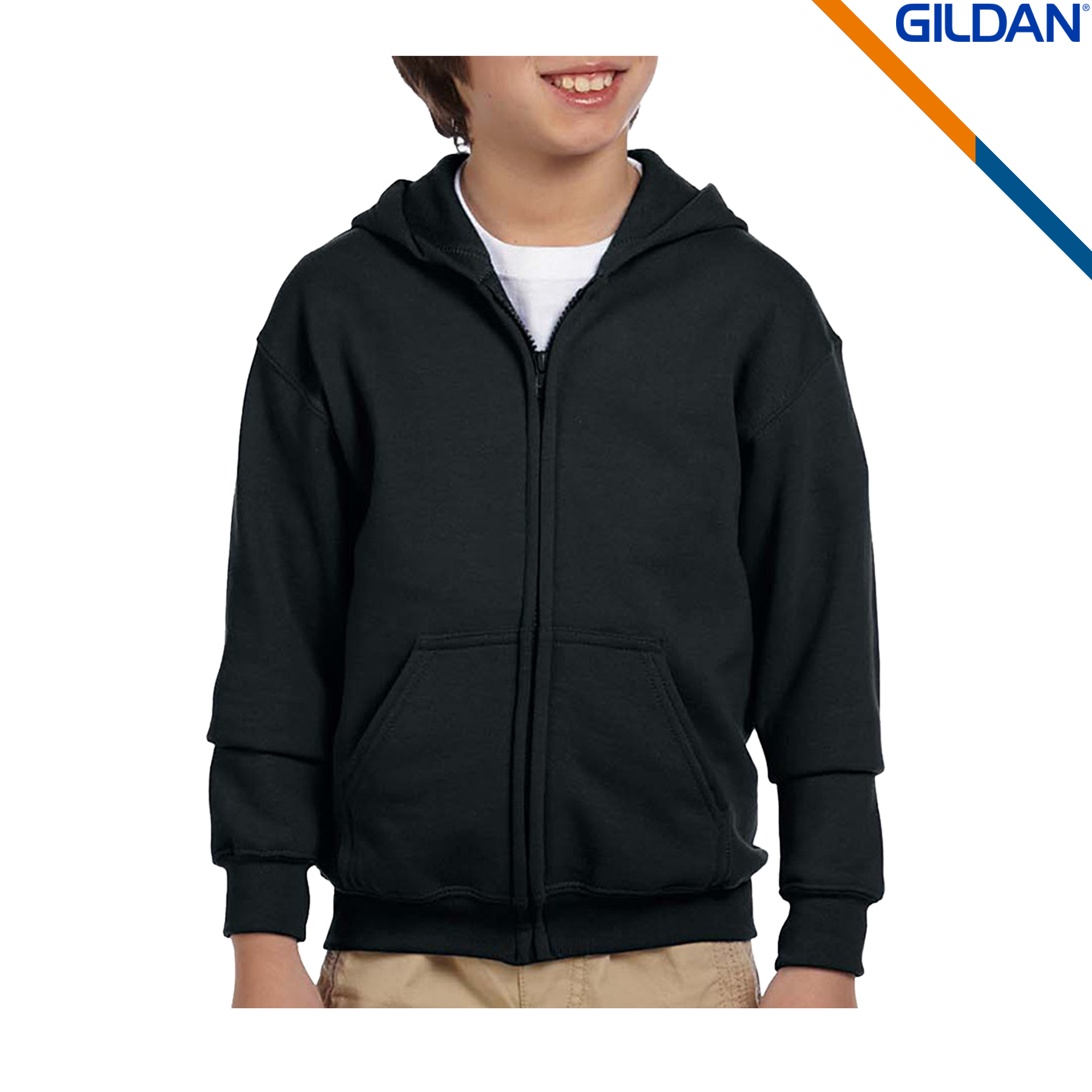 Gildan® Heavy Blend Youth Full Zipper Sweatshirts, custom hoodie or sweatshirt with logo imprint 11