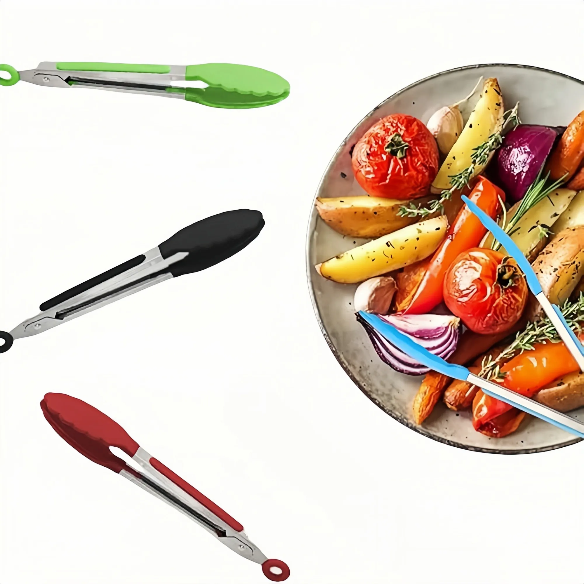 Stainless Steel Kitchen Tongs 2