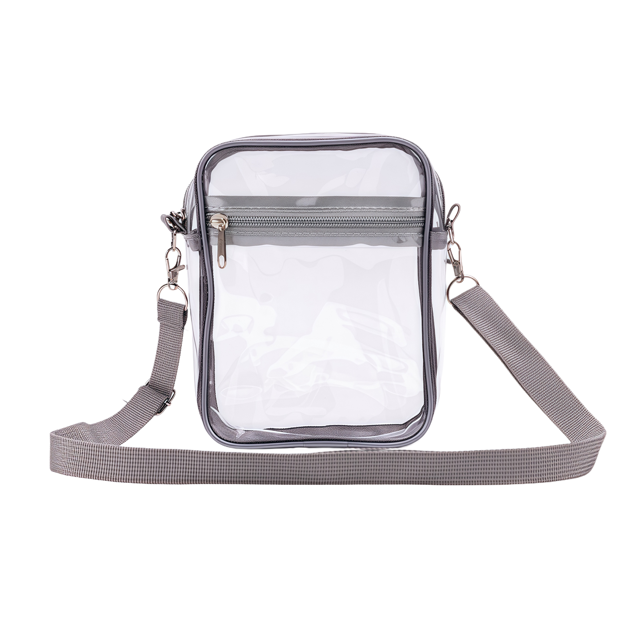 PVC Clear Shoulder Crossbody Bag Waterproof Multi-functional Document Pouch Travel Outdoor Storage 8