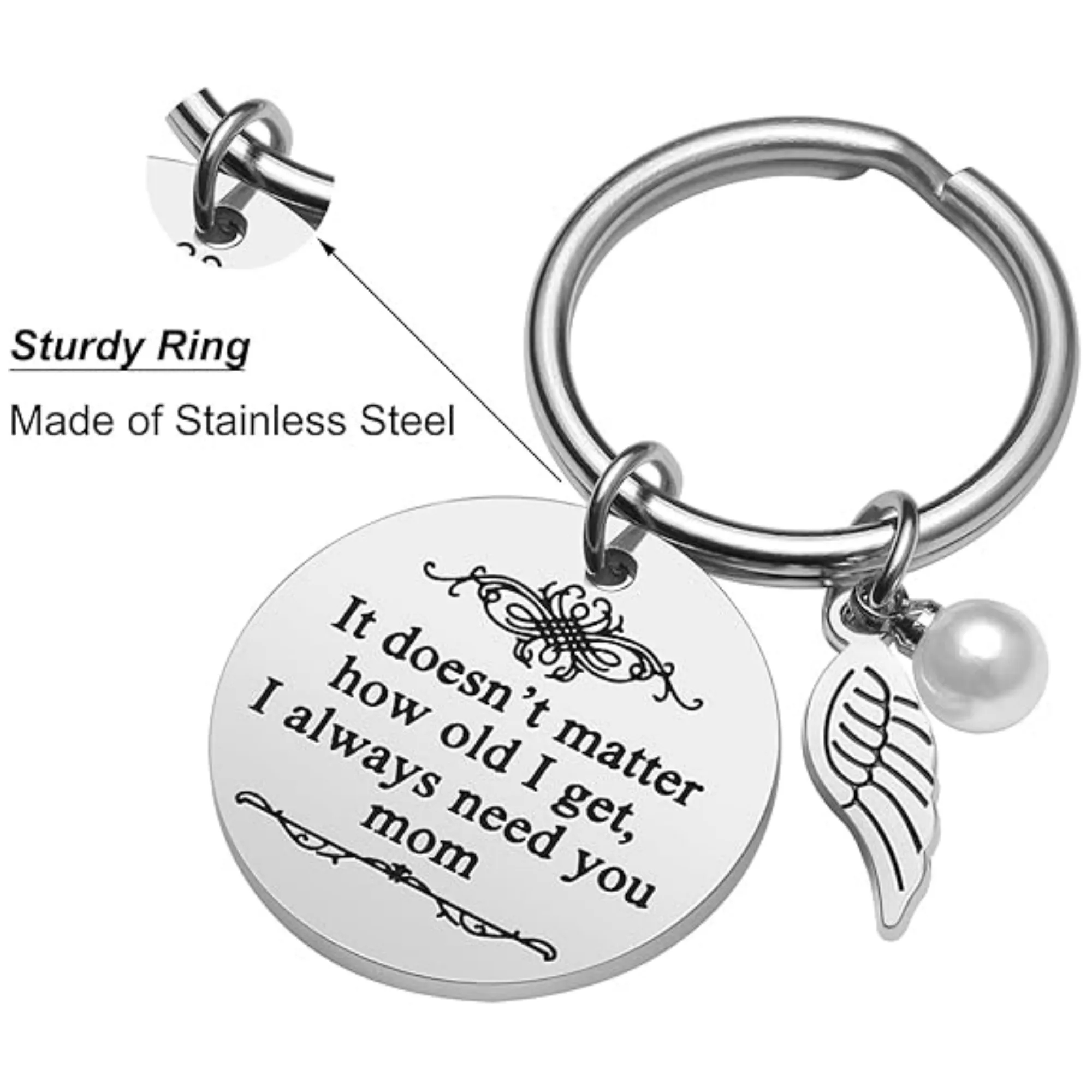 Stainless Steel Keychain 2