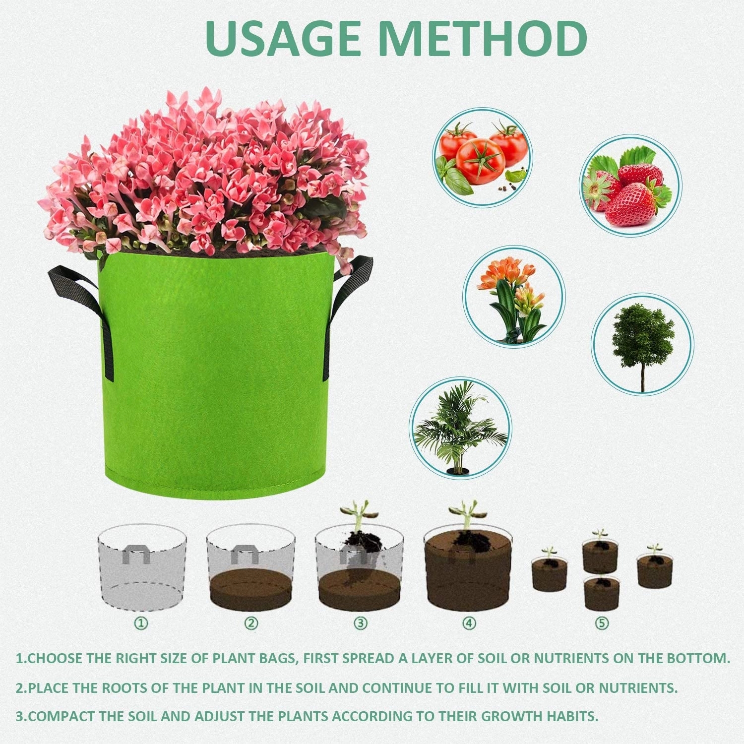 Heavy Duty Plant Grow Bag 5
