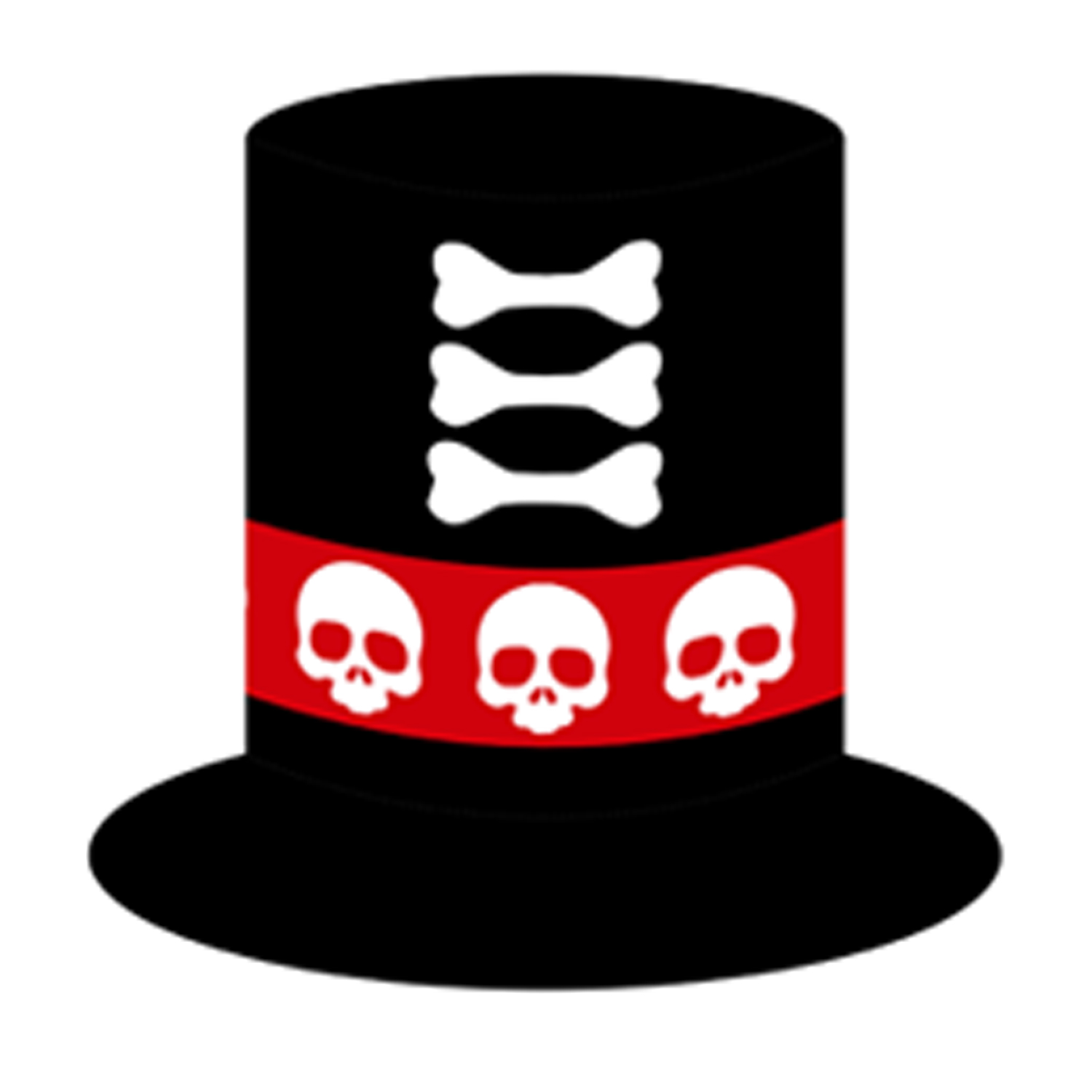 Polyester Halloween Skull Pumpkin Top Hat 8