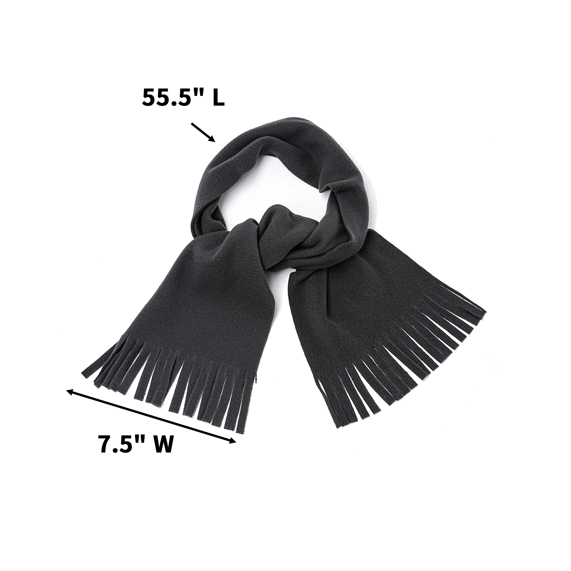 Polyester Knit Tassel Scarf 2