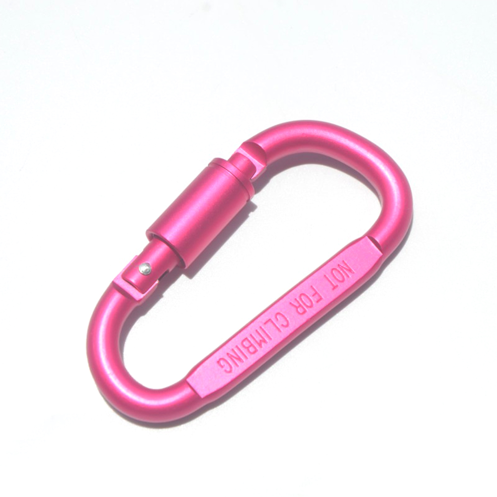 #8 D-shaped 22g high quality frosted carabiner backpack hook 10