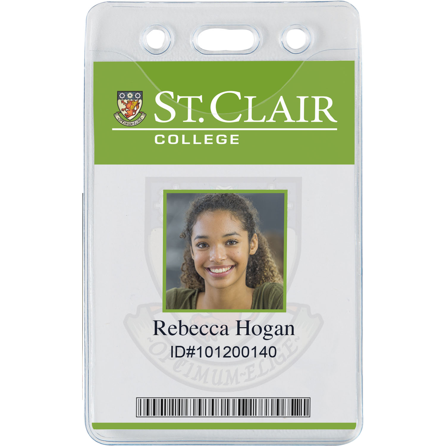 2-1/2" x 4" Vinyl Badge Pouch 1