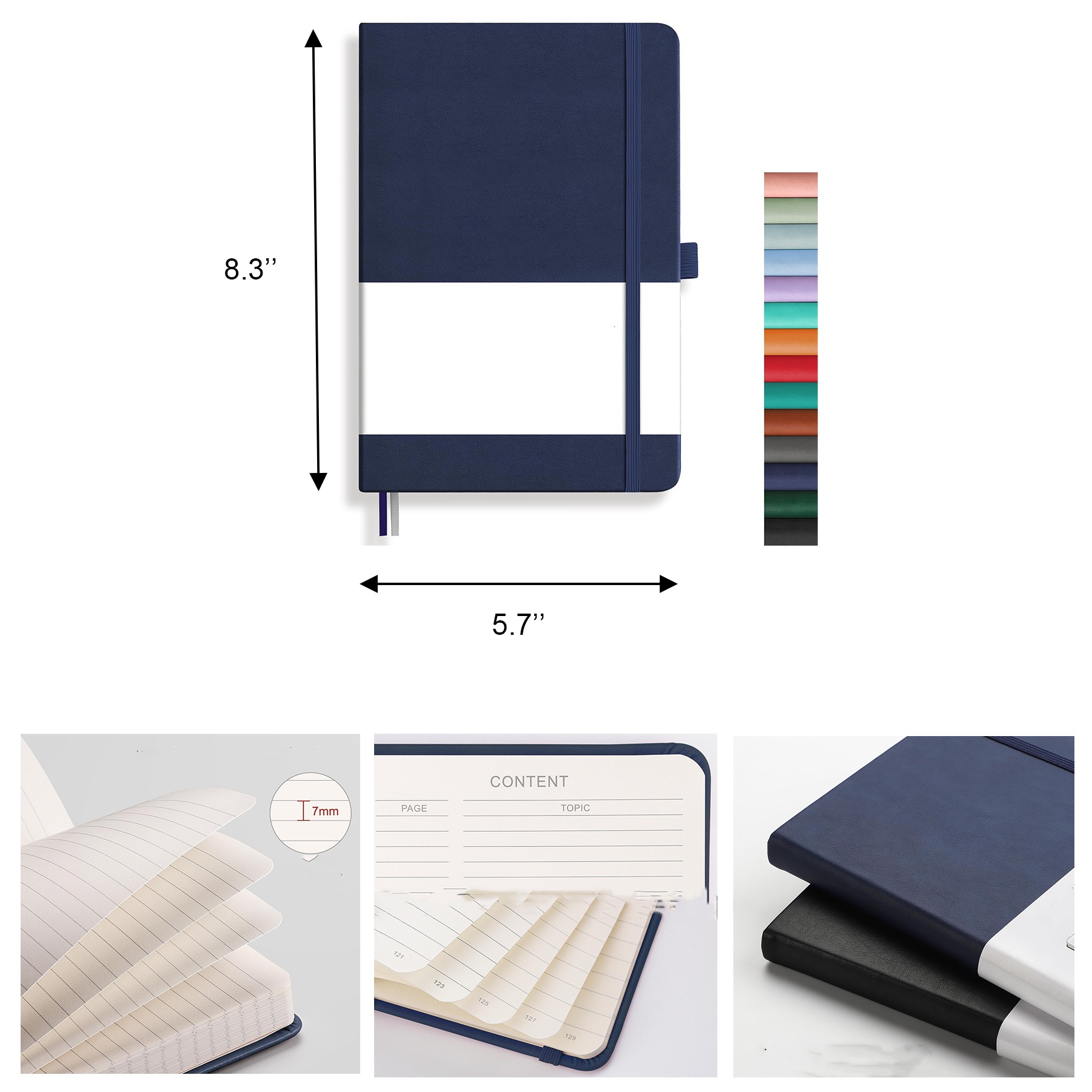 A5 Lined Journal Notebook with 192 Numbered Pages 3