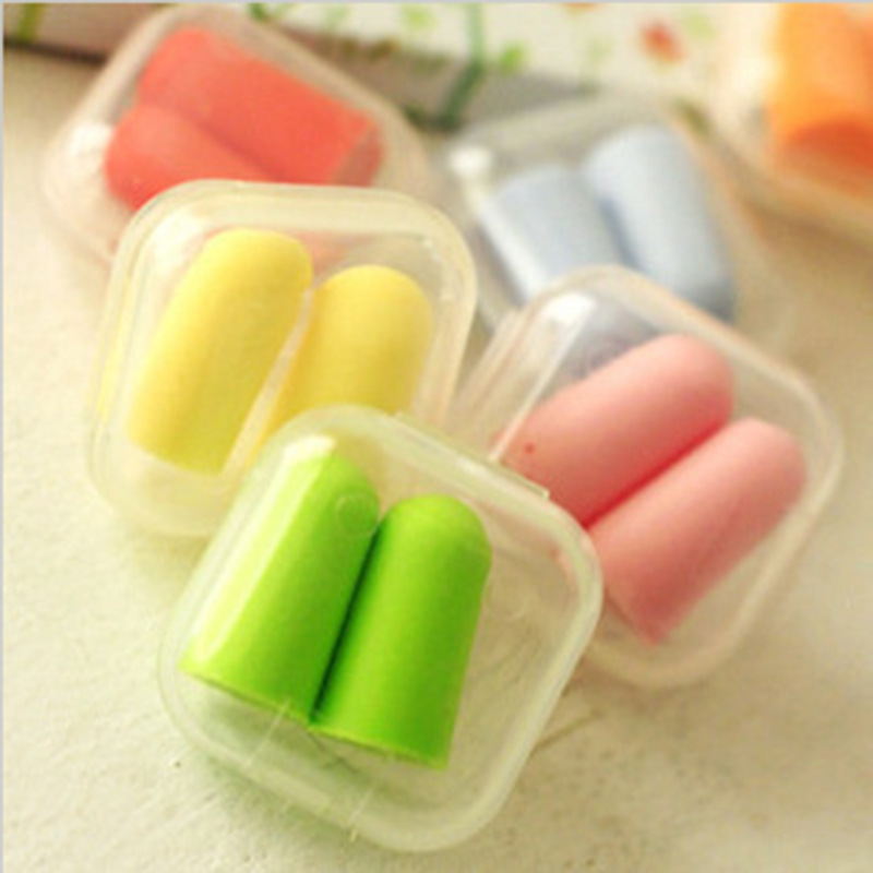 Soft Foam Hearing Protection Earplugs with Case 1