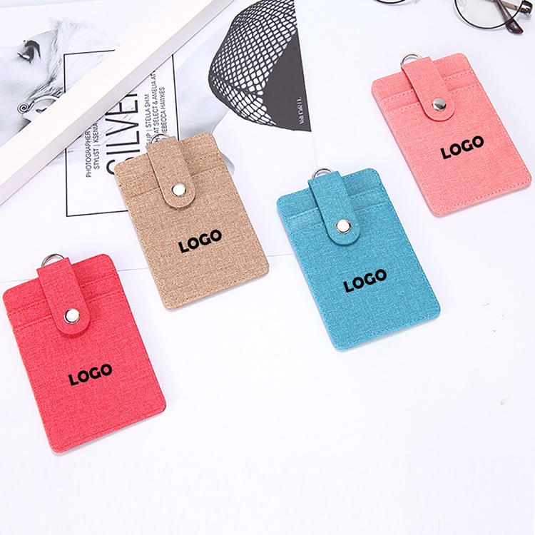 PU Leather Card Holder with Key ring 2