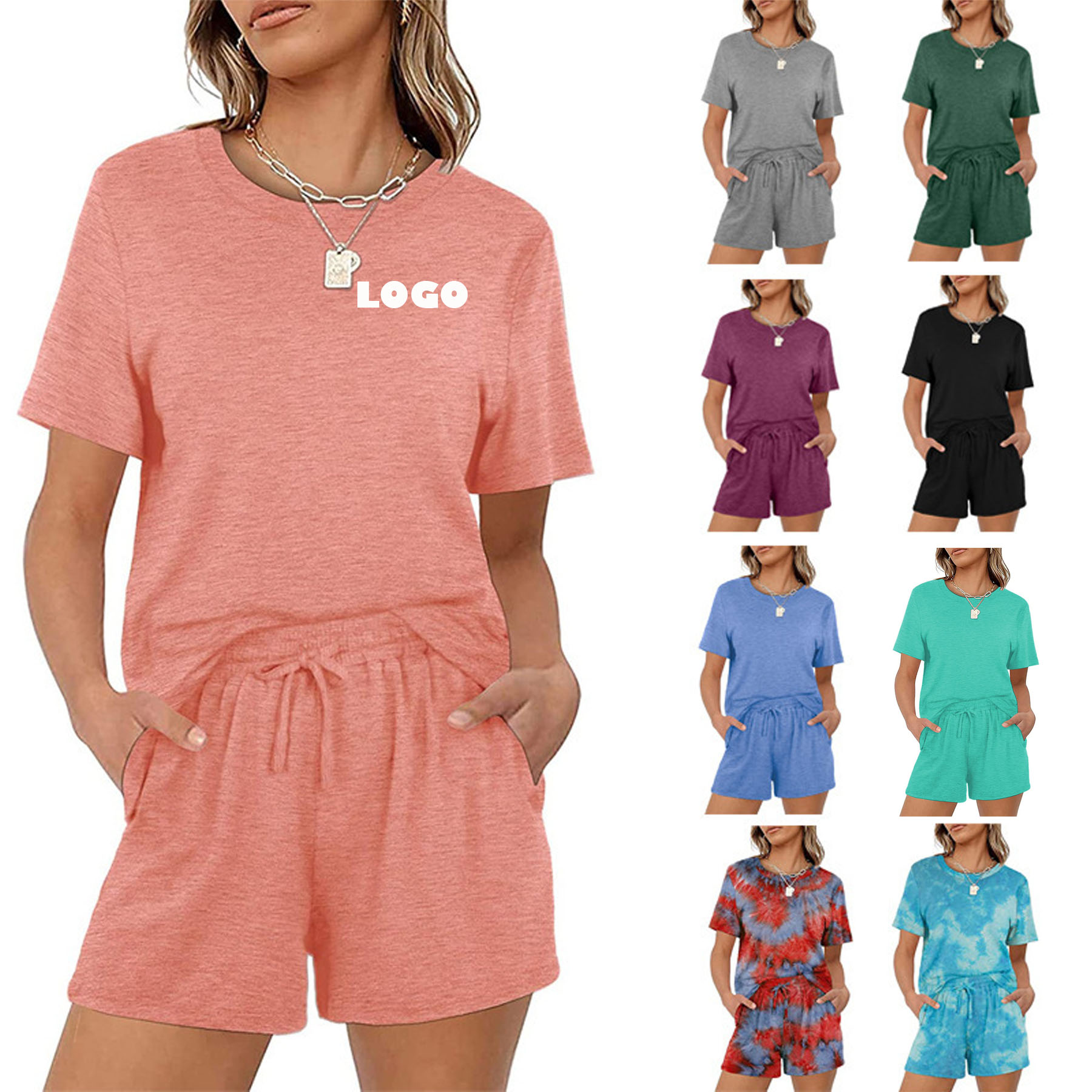 Womens Pajama Sets With Shorts And Shirt 2