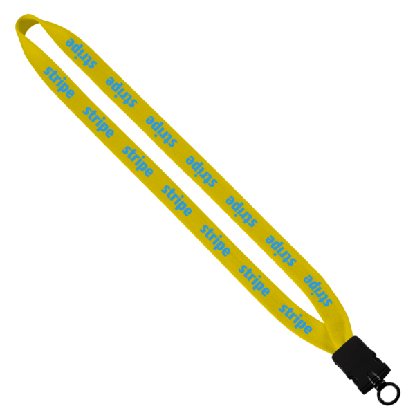 3/4" Cotton Lanyard with Plastic Snap-Buckle Release & O-Ring 15