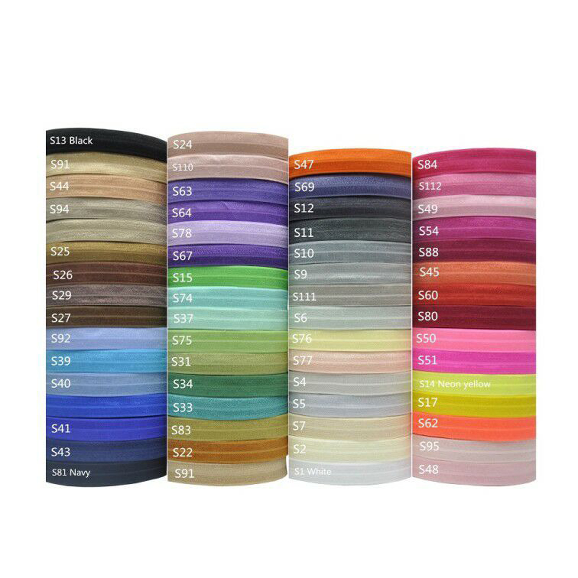MOQ50 Colorful Ribbon Elastic Knotted Hair Ties 4