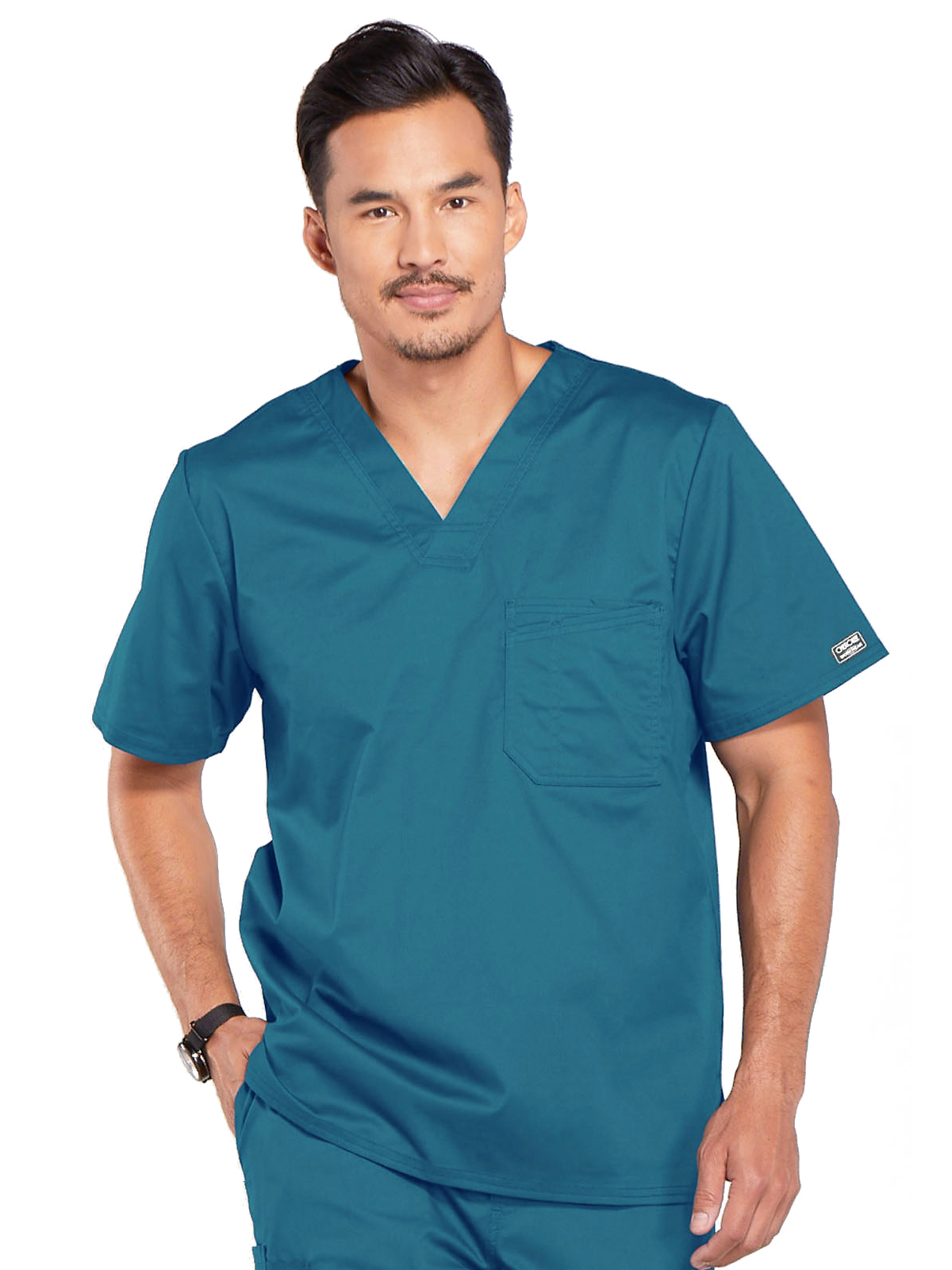 Cherokee - Workwear Core Stretch - Men's 1-Pocket Tuckable V-Neck Top 17