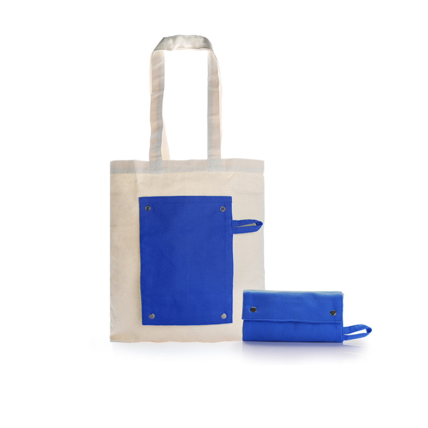 Cotton Heavy Beige Canvas Foldable Shopping Bag, custom tote bag with logo imprint 5