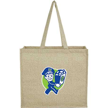 4oz Recycled Cotton Shopper Tote with Laminated 19