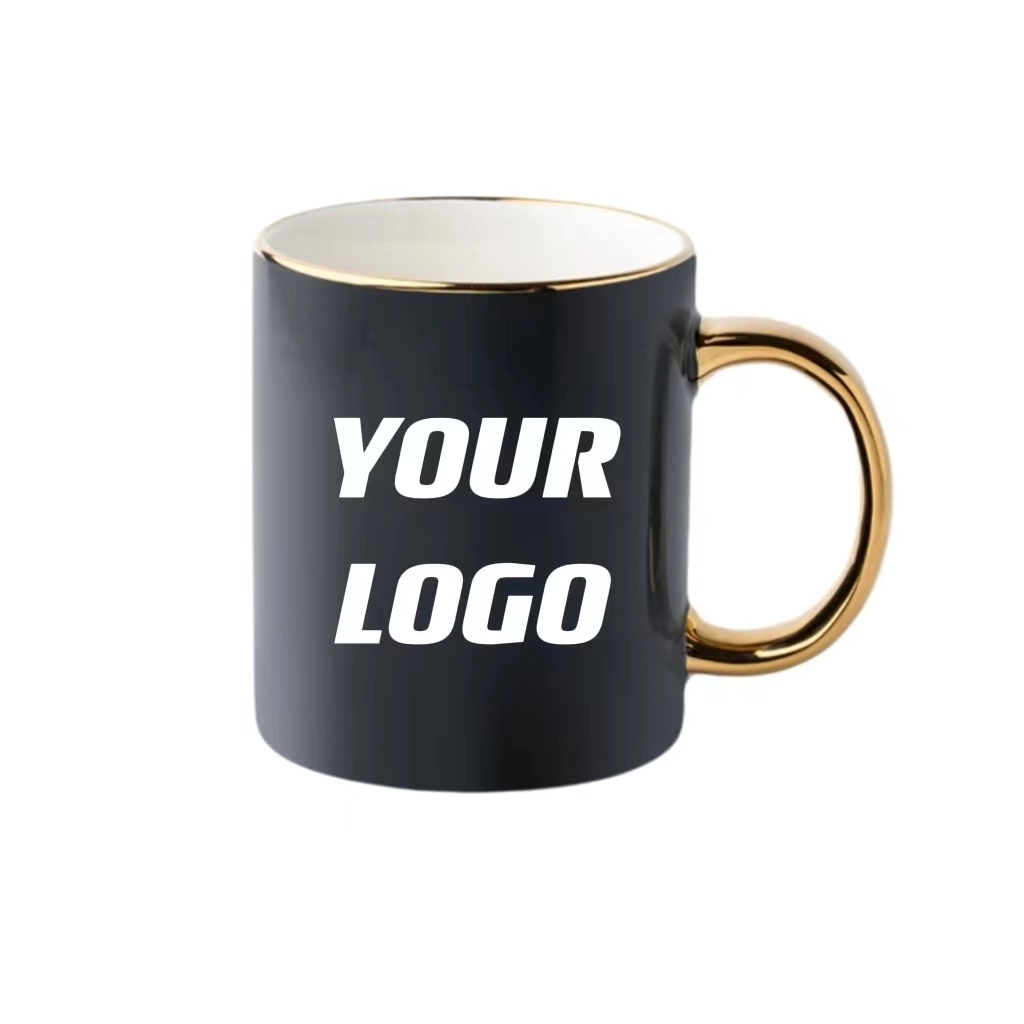 Custom 11.8 oz Gold Handle Creamic Cup 8