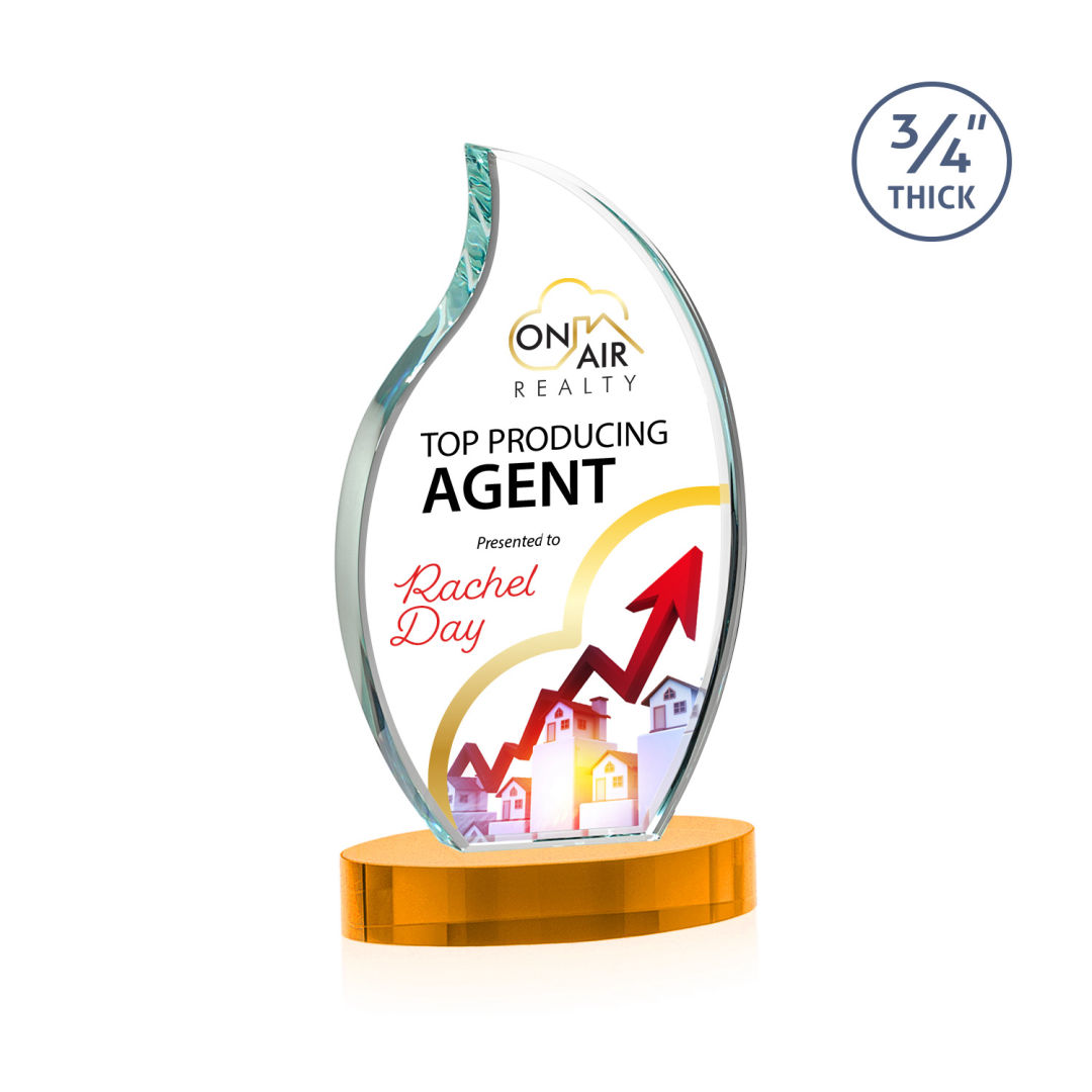 Croydon VividPrint™ Award on Alberton Base - Amber 10